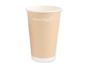 Kaffeebecher "Only Paper" 4 dl,  Pappe, plastikfrei, Ø 9 cm, einwandig