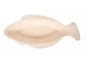Palmblatt Schale Fischform, 21 x 11 x 2.6 cm