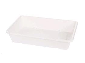 Schale aus Bagasse rechteckig, 900 ml, 23 x 15.6 x 3 cm, weiss