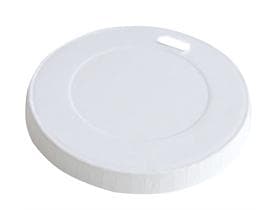 Deckel aus Papp, weiss mit Trinköffnung, Ø 80 mm