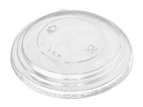 Deckel aus PET antifog transparent ø 185 mm, passend zu Salatschalen