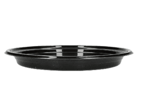 Mehrweg Menuteller aus Kunststoff ø 220 mm x 36 mm, schwarz