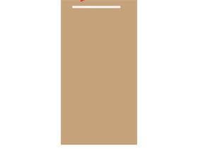 Besteckserviette Airlaid, 40 x 40 cm, 1/8 Falz, naturbraun