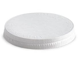 Flachdeckel aus Karton weiss, ø 73 mm, passend zu Eisbecher 90 cc + 120 cc