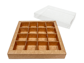 Fensterbox Nr. 15, Kraft 146/146/24mm, aufgerichtet geliefert