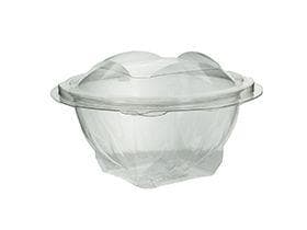 Salatschale "SEKIPACK" 1000 ml rund aus PET/rPET, transparent,