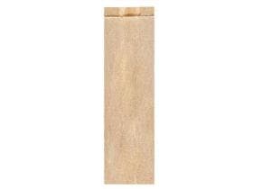 Sandwichbeutel aus braunem Perga- mentersatz, fettdicht, 9 x 4 x 30 cm,