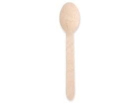 Löffel aus Birkenholz, Länge 16 cm, stabil, geschmacksneutral,