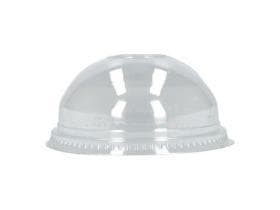 Dom-Deckel rPET, mit Loch, Ø 95 mm, zu Becher Clear Cup Art.Nr. 80550082,