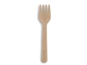 Gabel aus Karton, Länge 16.5 cm, braun, stabil, geschmacksneutral,