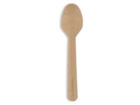 Kaffeelöffel aus Karton, Länge 11.5 cm, braun, stabil, geschmacksneutral,