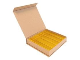 Luxbox mit Magnetverschluss, Kraft 165x165/20mm, aufgerichtet geliefert