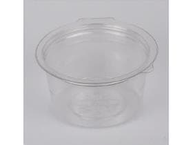 Saucenbecher 80 ml, rPET/PET transparent, ø 70 mm, Höhe: 38 mm