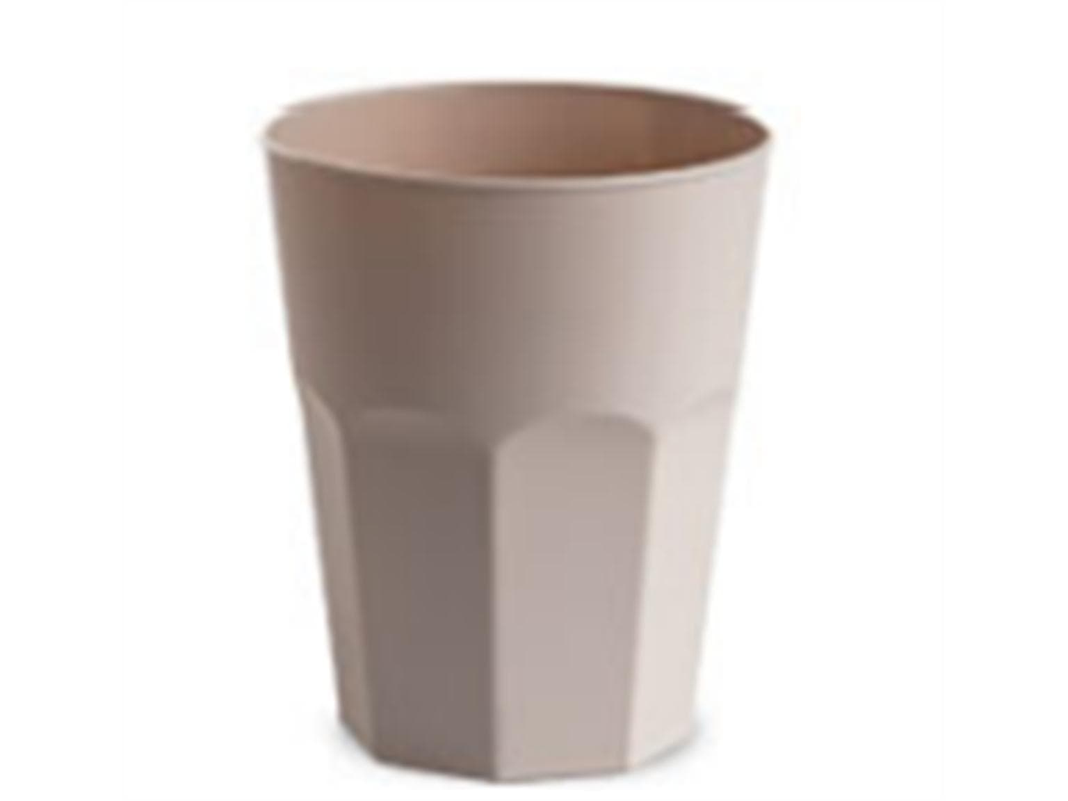 Trinkbecher aus Kunststoff, 2.5 dl Ø 85 mm, Höhe 94 mm, sand