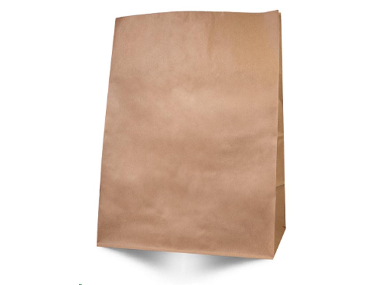 Lunchtüte aus braunem Kraftpapier 70 gm2, 26 + 18 x 26 cm, ohne