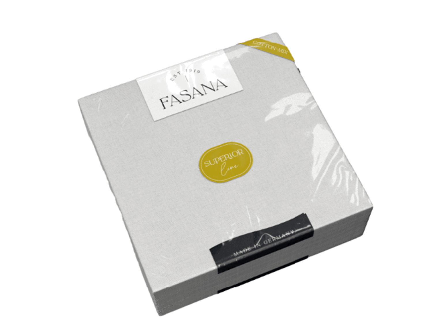 Cotton-Mix Serviette Struktur h'grau 38 x 38 cm, 1/4 Falz