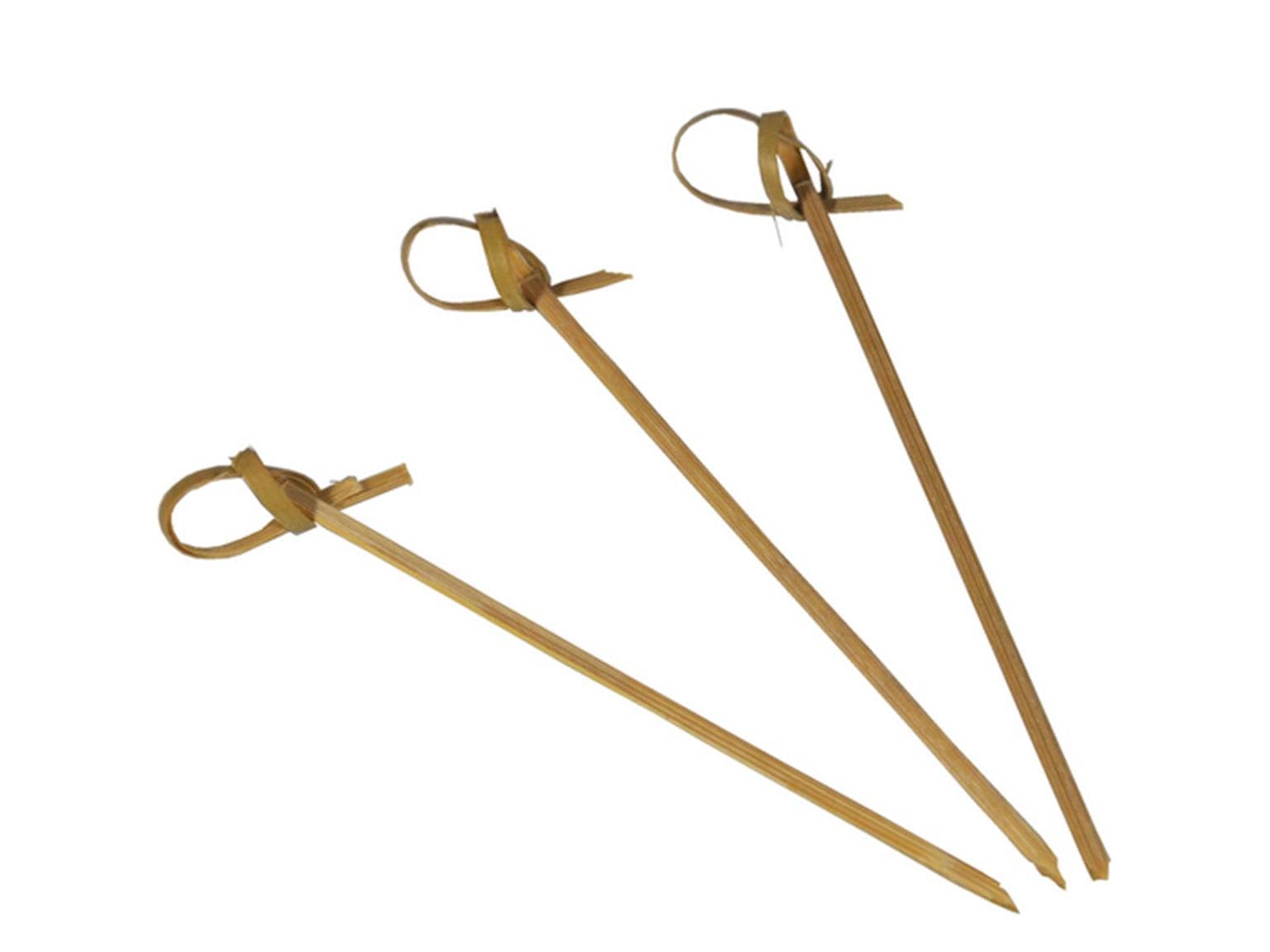 Bambus-Fingerfoodspiess Saigon 6 cm, braun, natur, gedreht