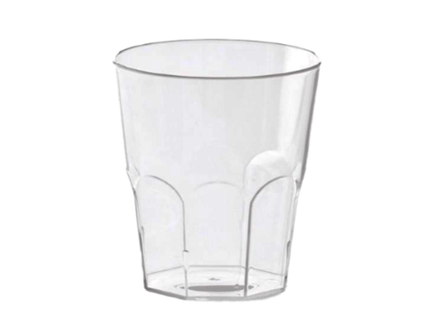 Trinkbecher aus Kunststoff, 2 dl Ø 77 mm, Höhe 104 mm, transparent