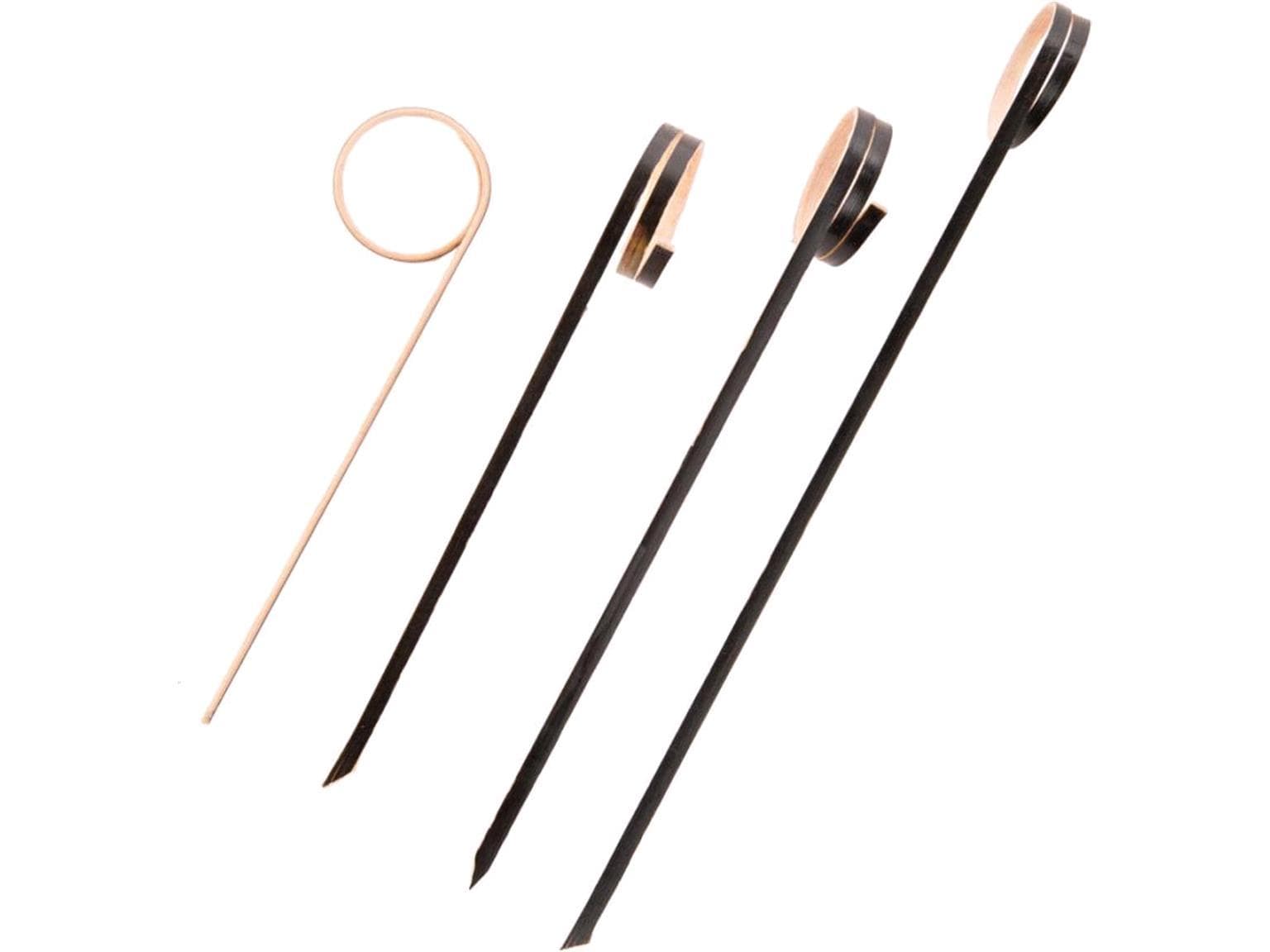 Bambus-Fingerfoodspiess RING, 15 cm schwarz