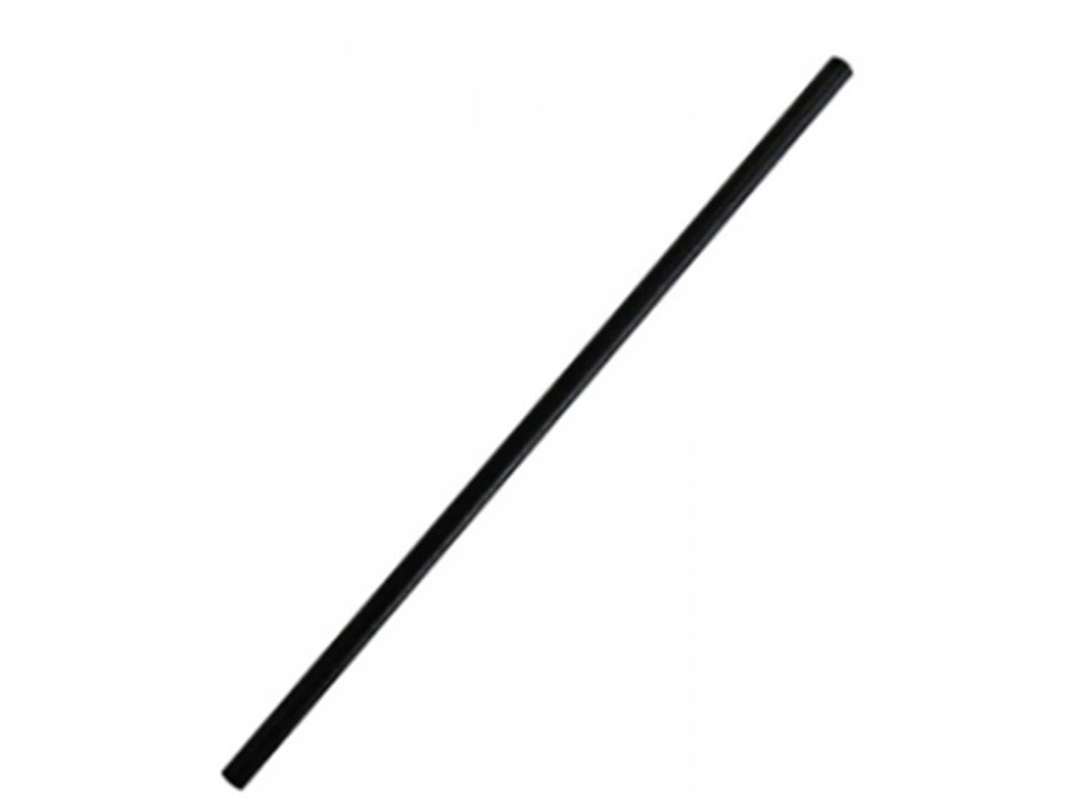 Papiertrinkhalme gerade, ø 6 mm, Länge 197 mm, Farbe Kraft schwarz