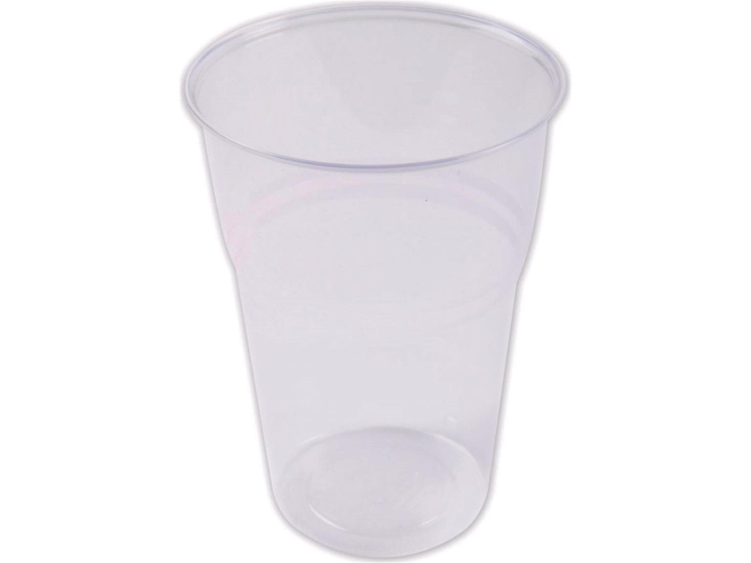 BIO Trinkbecher aus PLA transparent, 5 dl, ø 95 mm, Höhe 140 mm, geeicht,