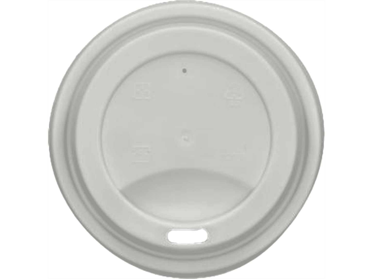 Deckel zu Kaffeebecher aus Kunststoff Ø 90 mm, weiss