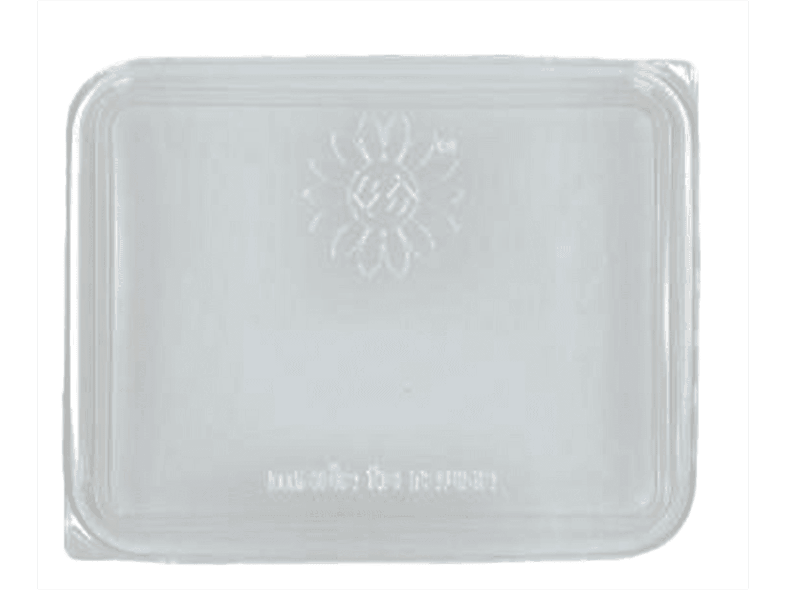 Mehrweg Deckel zu Menübox aus Kunststoff, 236 x 185 x 70 mm,