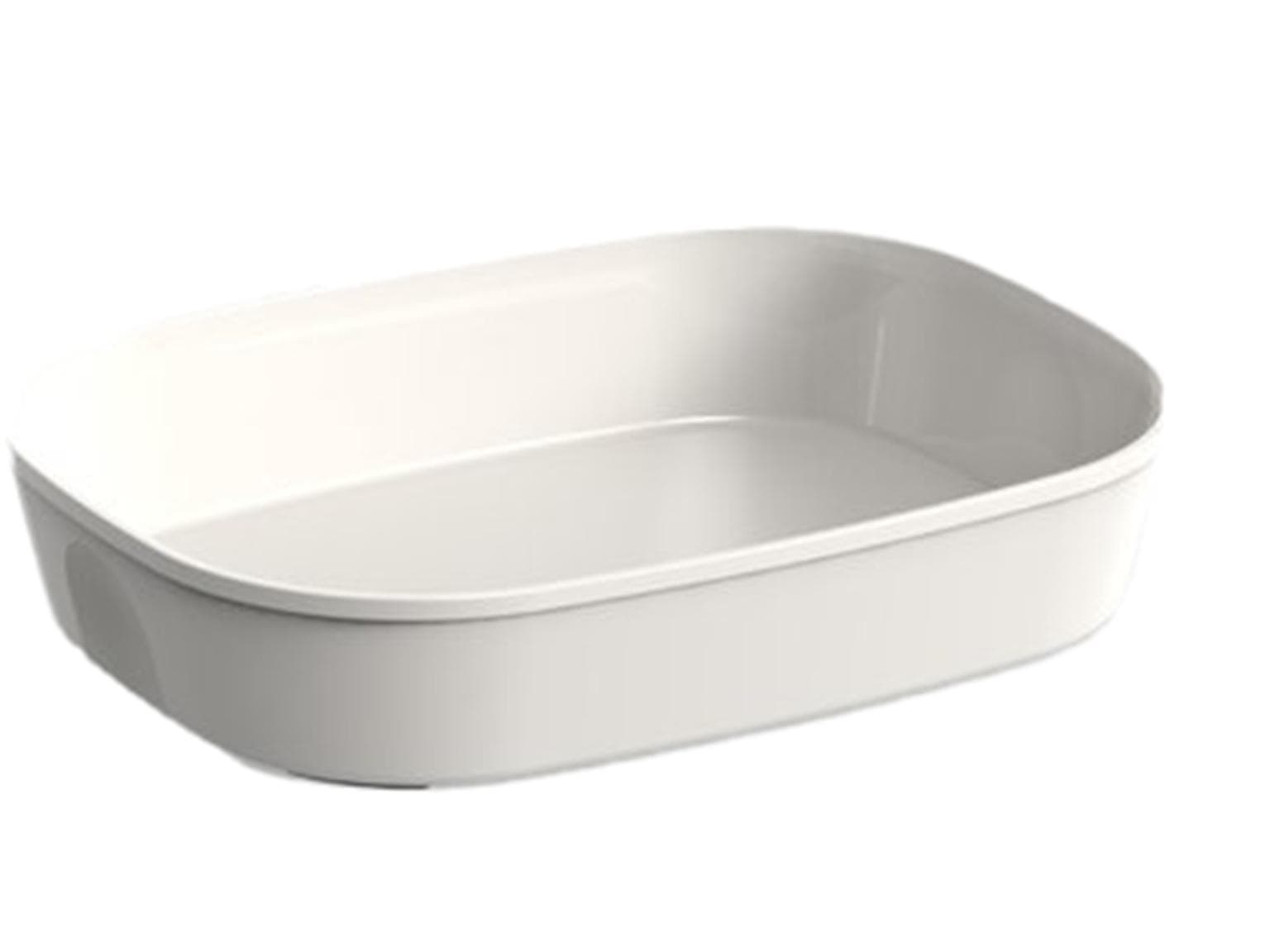 Menüschale mit Deckel, ungeteilt 236 x 181 x 47 mm , crèmeweiss