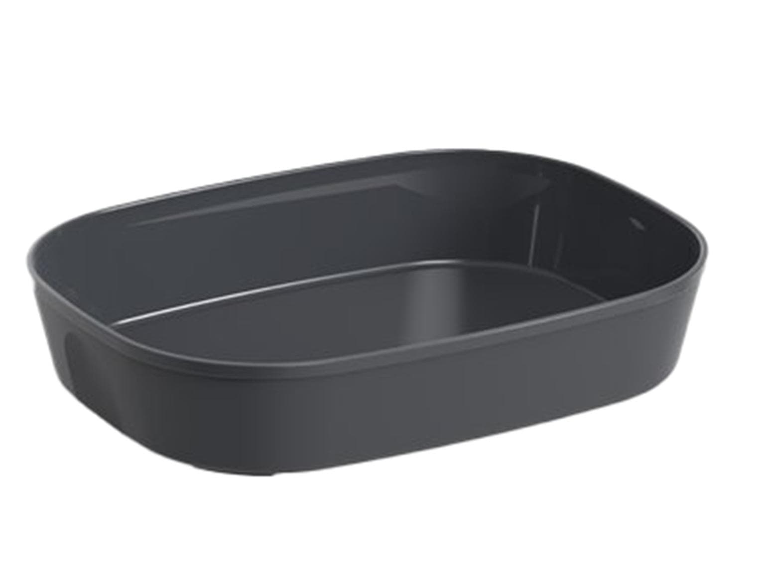 Mehrweg Menüschale, ungeteilt 236 x 181 x 47 mm , schiefergrau