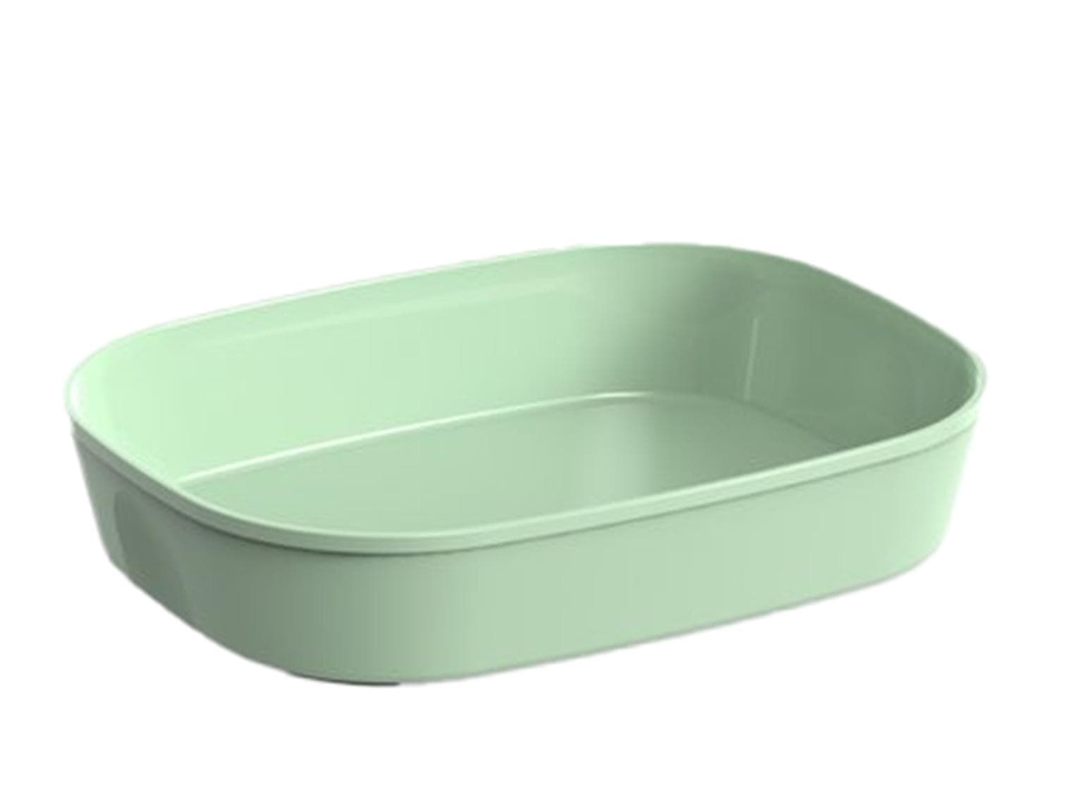 Menüschale mit Deckel, ungeteilt 236 x 181 x 47 mm , avocadogrün