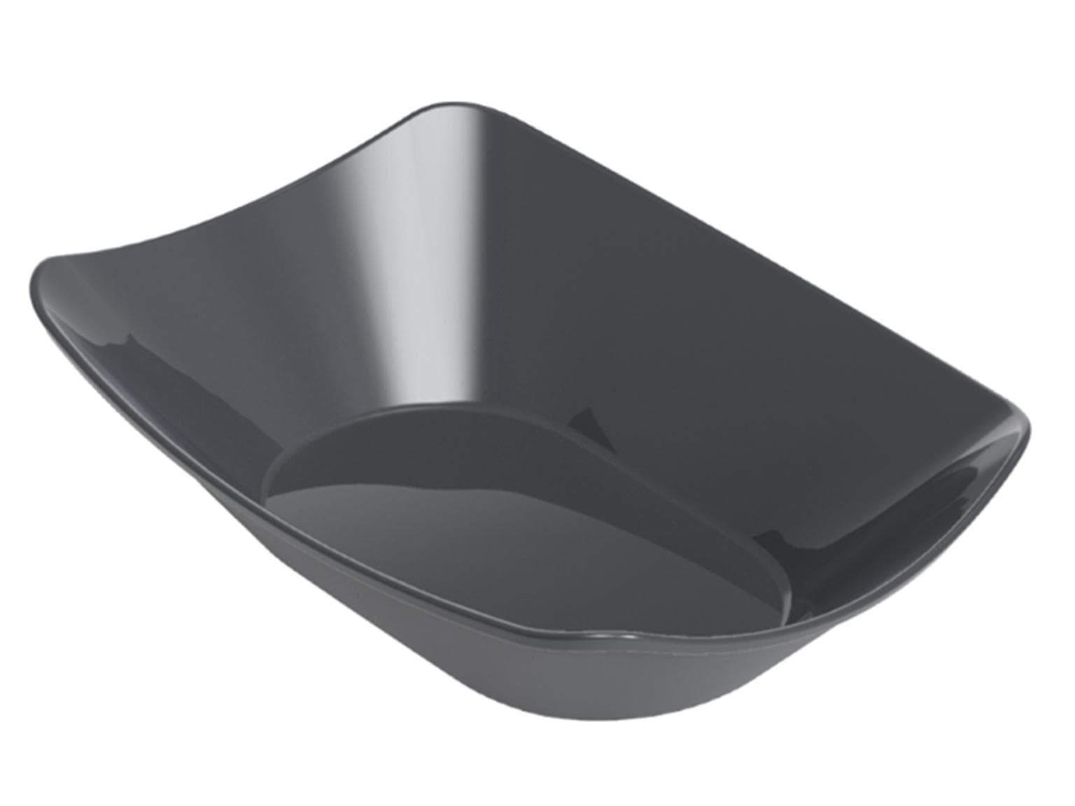 Snack Tray, Grösse XL, 135 x 85 x 42 mm schiefergrau, auf Kunststoff