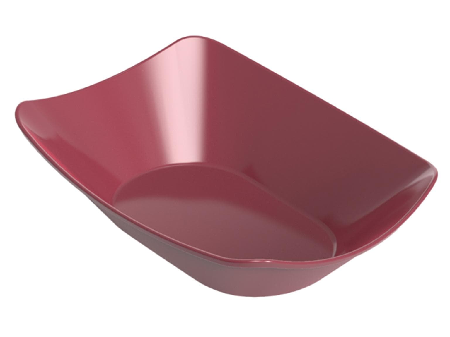 Snack Tray, Grösse M, 95 x 55 x 42 mm granatrot, auf Kunststoff