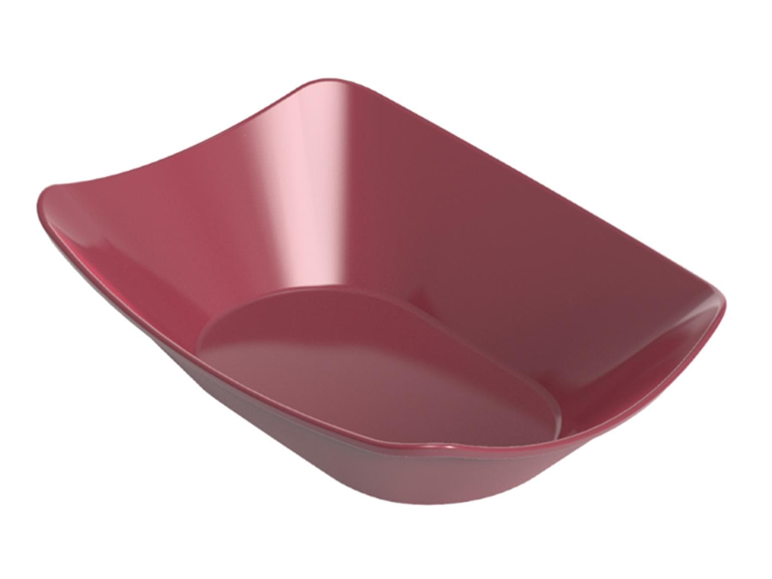 Snack Tray, Grösse XL, 135 x 85 x 42 mm granatrot, auf Kunststoff
