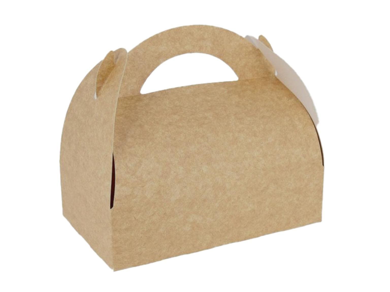 Tortenschachtel aus Kraftpapier 17 x 10 x 6 cm, beschichtet, mit Henkel