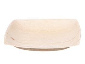 Palmblatt Teller quadratisch, natur 16.5 x 16.5 x 5.5 cm