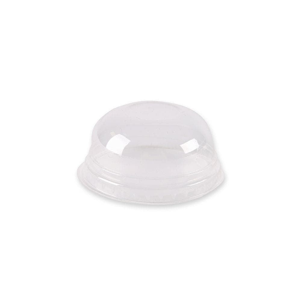 Domdeckel aus PLA, transparent, ohne Öffnung, Durchmesser: ca. 78 mm,