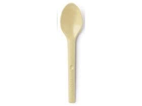 Kaffelöffel aus Holzabfällen,12 cm Länge beige, lebensmittelecht,