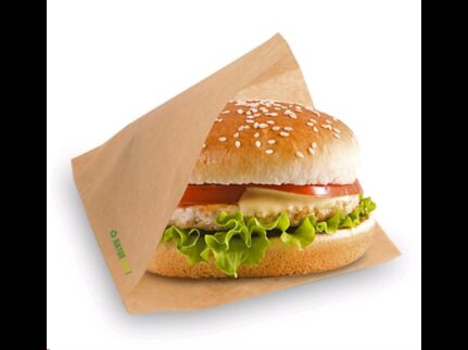 Hamburgerbeutel aus braunem Papier