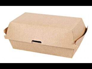 Sandwichbox aus braunem Karton